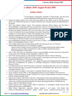 Current Affairs Pocket PDF - August 2015 by AffairsCloud