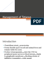 Management of Tetanus