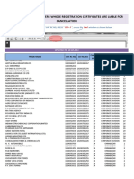 List of defaulters liable for cancellation