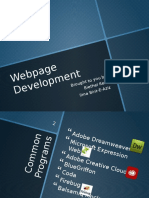 Webpage Development 1