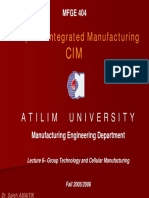 Group Technology and Cellular Manufacturing-I