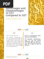 Advantages and Disadvantages of GST Compared To SST