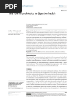 Role of Probiotics on Digestive Health