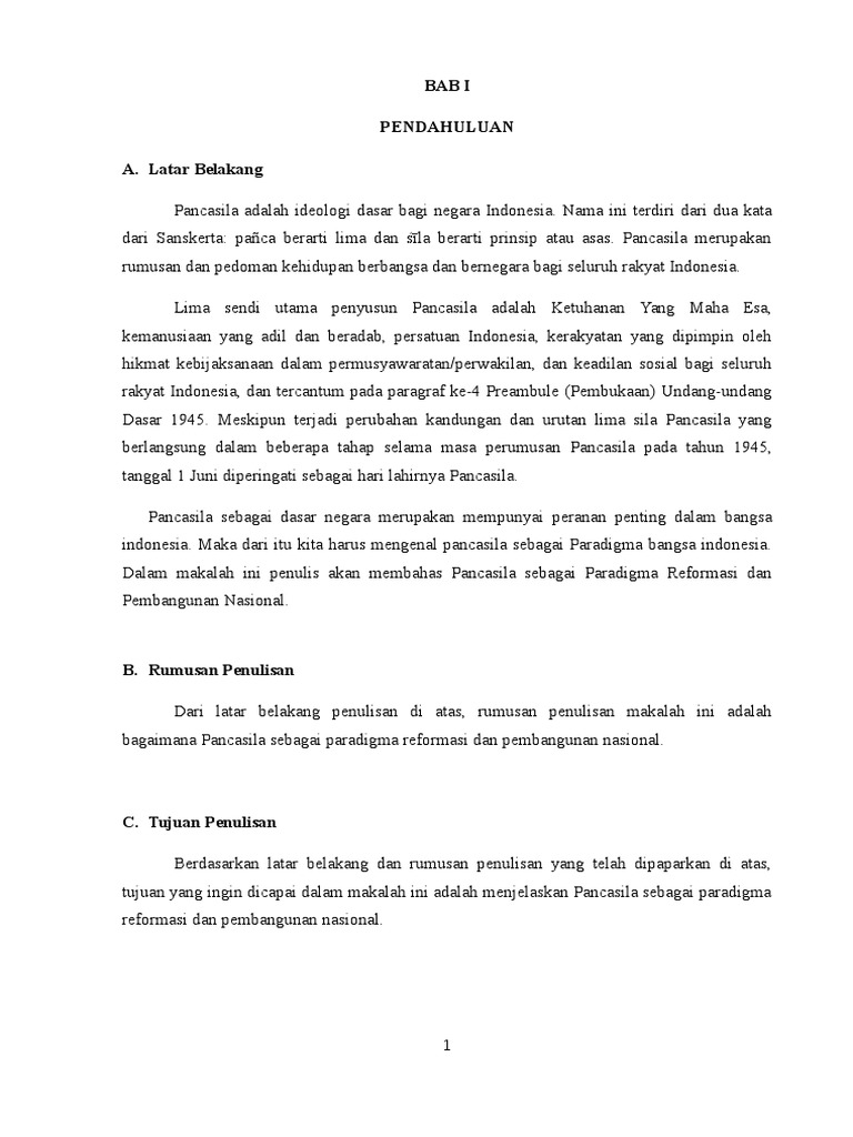 37++ Kata pengantar makalah pkn tentang pancasila information