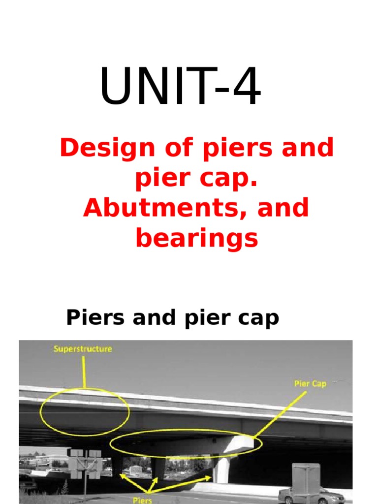 Bridge Pier and Cap Design Overview | PDF | Transport Buildings And ...