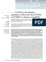 Ghassibe-Sabbagh (2014)- T2DM GWAS in the Lebanese Population Confirms the Role of TCF7L2 and CDKAL1 in Disease Susceptibility