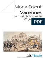 Mona Ozouf - Varennes La Mort de La Royauté Introducción