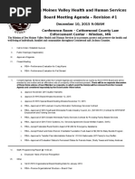 Des Moines Valley Health and Human Services Board Meeting Agenda - Revision #1