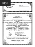 Surat Undangan Tahlil 1tahun