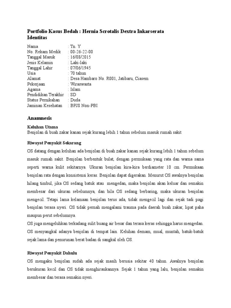 Hernia scrotalis dextra pdf