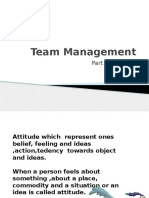 Team Management: Part 1 - Attitude