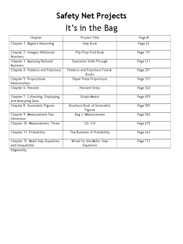 Safety Net Projects Overview Guide | PDF | Computers
