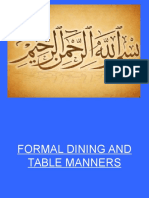 Lecture3_Formal Dining and Table Manners