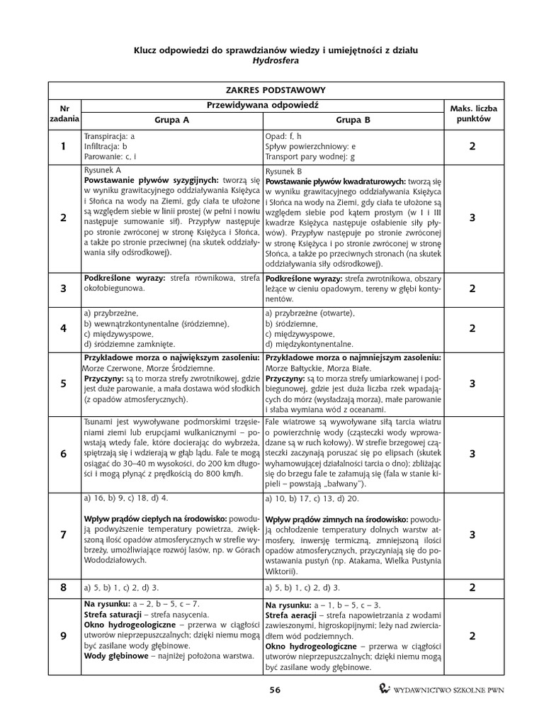 Nowa Era Sprawdzian Geografia 1 Liceum