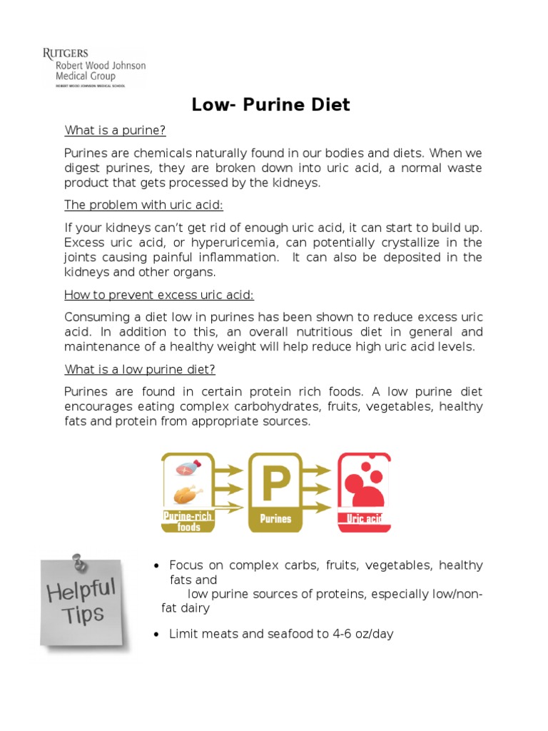 low purine diet 2015 carbohydrates diet nutrition