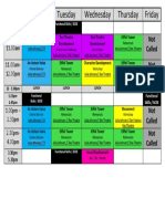 Eiffel Tower Timetable