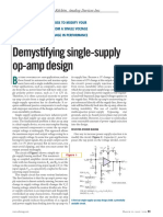 Single Supply Op Amp Design