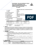 Syllabus Metodologia de La Investigacion II - 2015