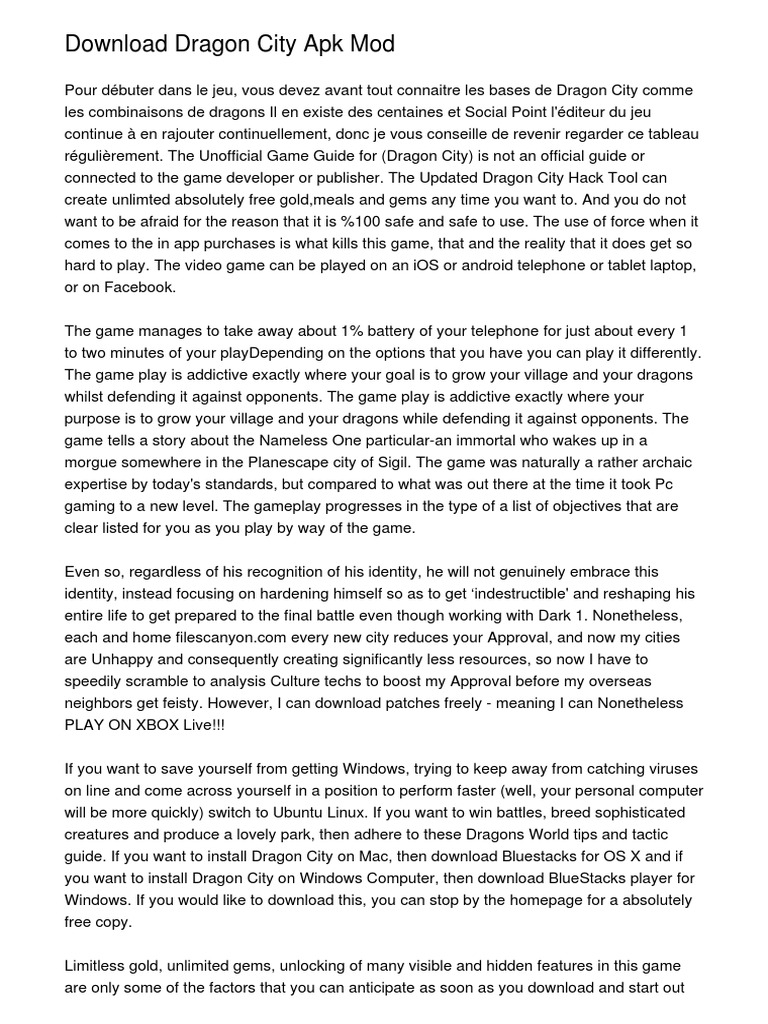Dragon City Hack Tool Download Mac