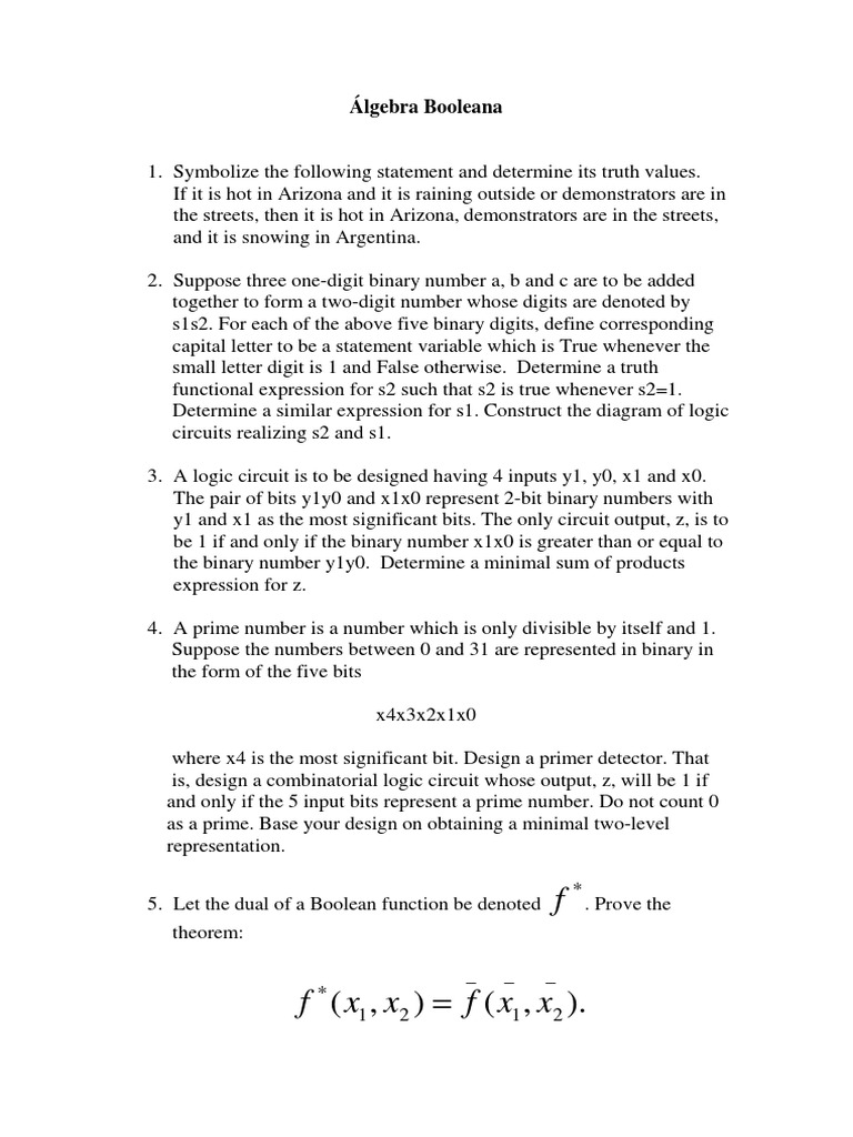 Boolean Algebra and Logic Circuit Design | PDF | Teaching Methods ...