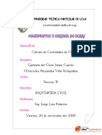 Calculo de Cantidad de Obra Para Una Vivienda