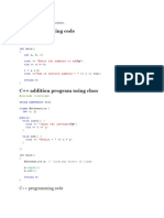 Codes for Programming