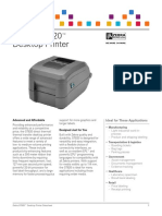 Zebra Gt820 Desktop Barcode Printer