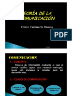 TEORÍA DE LA COMUNICACIÓN