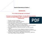 Manual de Reinstalación