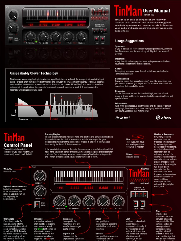 User Manual: Usage Suggestions | PDF | Synthesizer | Pitch (Music)