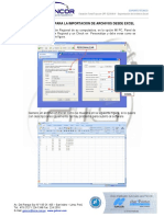Estacion Total GPT-3200NW - Importacion de Archivos Excel