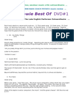 David Bowie Best Of DVD #1 Review
