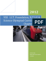 Class VIII I.I.T.foundation, N.T.S.E.& Science Olympiad Curriculum & Chapter Notes