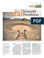 Caral, La Cuna Del Universo. El Comercio. Dominical