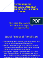 Workshop Penulisan Skripsi 26-12-2015