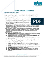 GED 2014 Extended Response Answer Guideline - Social Studies 