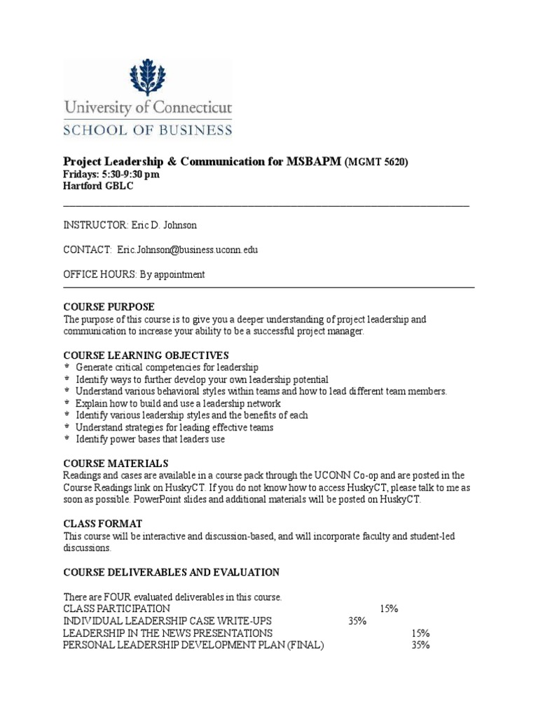 Project Leadership & Communication Course | PDF | Plagiarism | Leadership