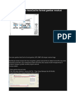 Cara Save Gambar AutoCad Ke Format Gambar Resolusi Tinggi