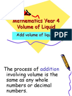 Math Yr 4 Volume of Liquid Add