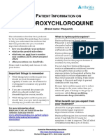 Patient Infornation on Hydroxychloroquine