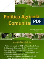 Politica Agricolă Comunitară PDF