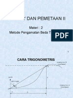 Materi 2. Metode Pengamatan Beda Tinggi