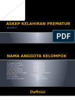 Askep Kelahiran Prematur