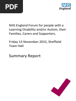 Full Report Learning Disability Engagement Meeting