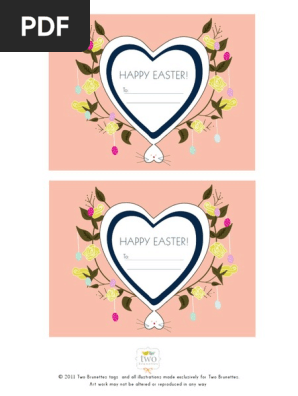 Easter Basket Tag