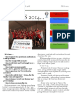 Soccer Newsletter Feb 8 2014