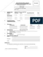 Bio Data Form Civilians