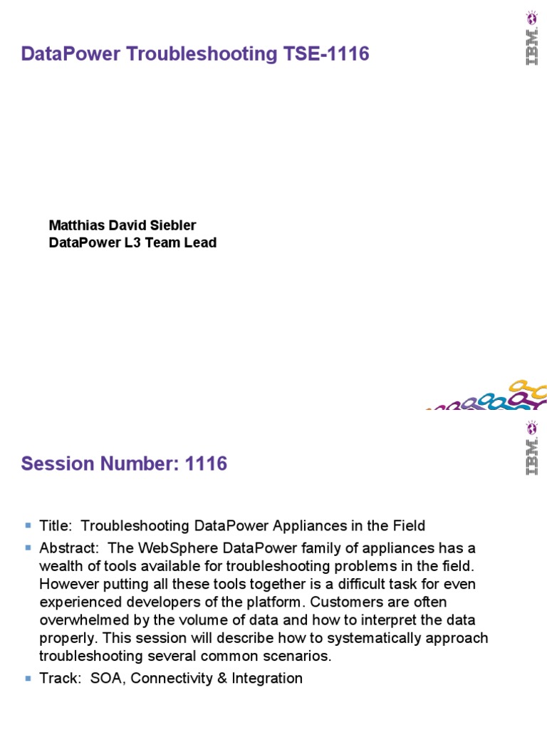 Impact2012 - DataPower Troubleshooting PDF | PDF | Troubleshooting ...