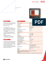 Three-Phase Power Analyzer (Balanced and Unbalanced) For Panel Mounting