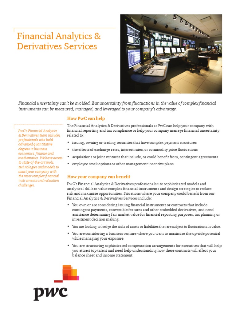 Financial Analytics Derivatives | PDF | Derivative (Finance ...